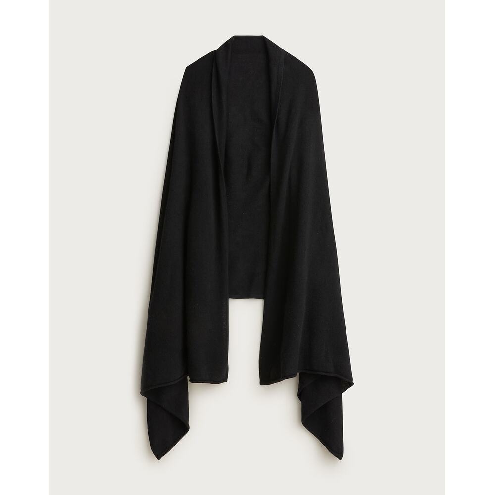 J.Crew Women's Black Oversized Cashemere Wrap NWOT - Picture 4 of 13